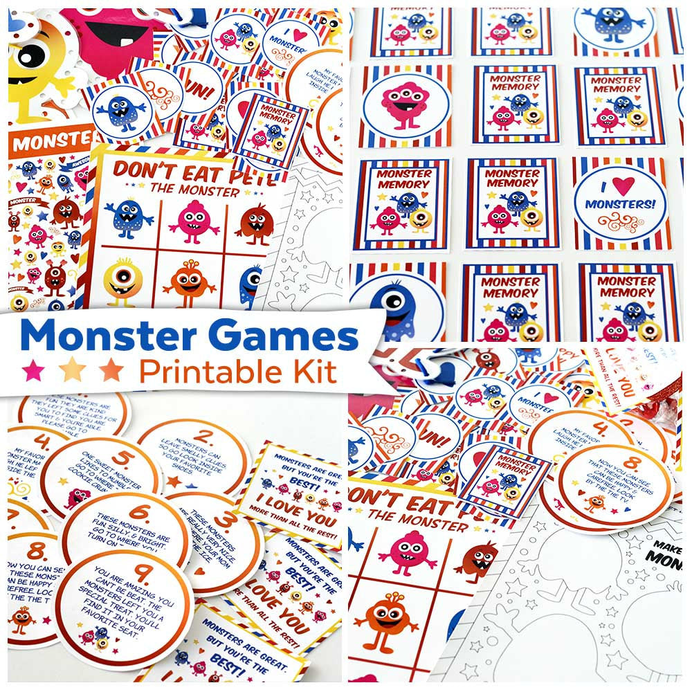 Monster Games Printable Kit – Ministering Printables