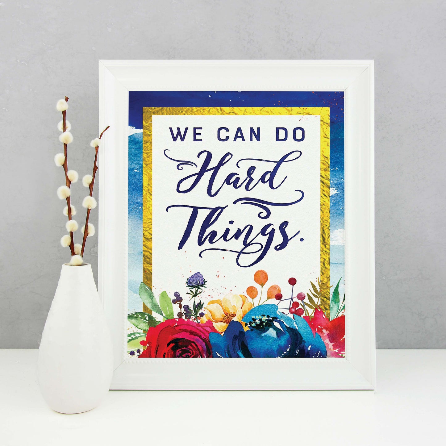 We Can Do Hard Things Inspirational Poster Printable | Mutual 2018 Young Women Printable | Instant Digital Download