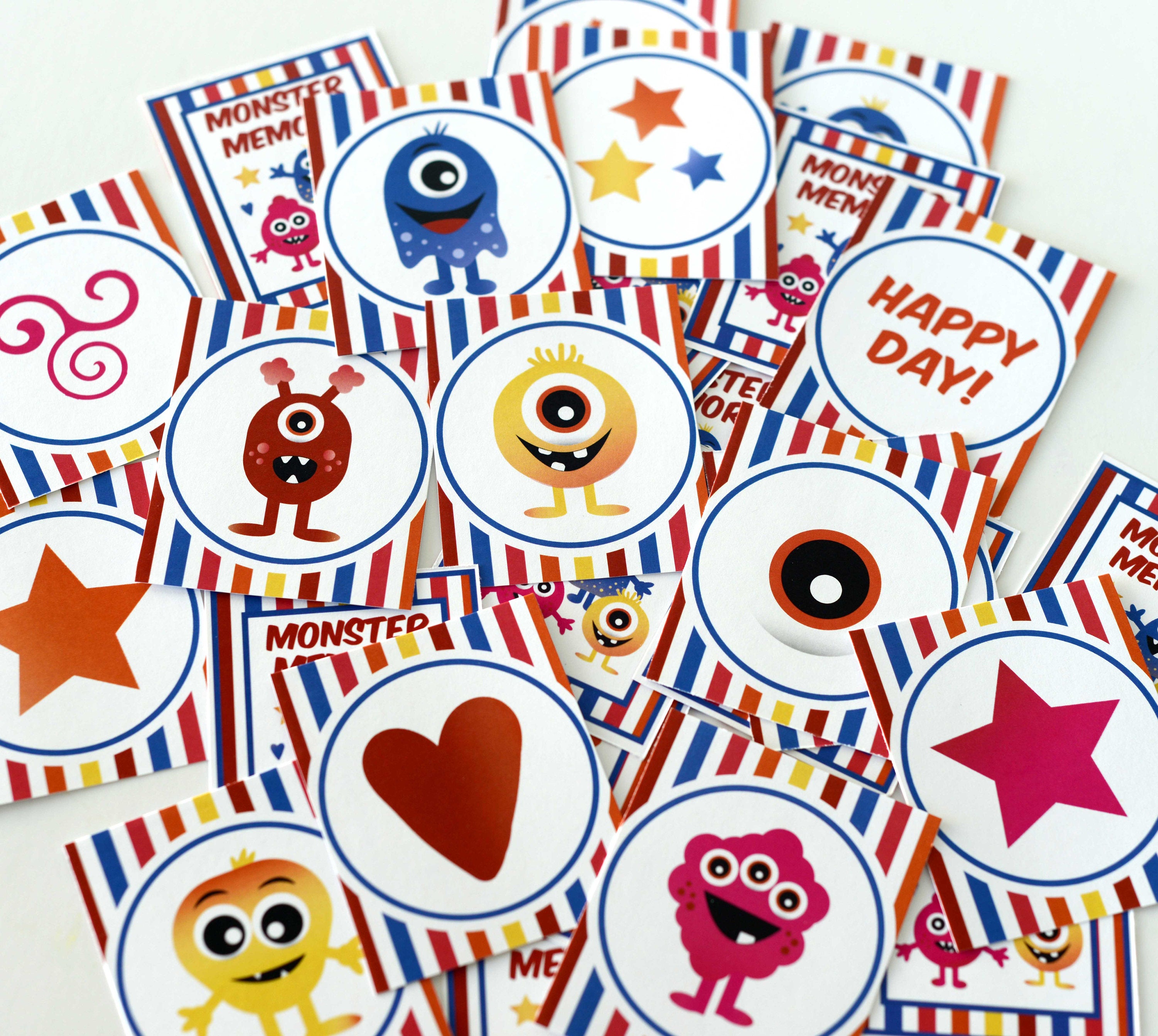 Monster Memory Printable Game Ministering Printables