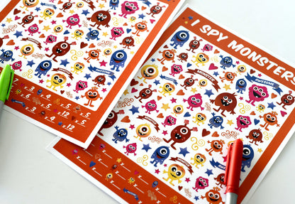Monster Games Printable Kit | Printable Downloads Kids Games & Activities Monsters