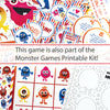 Monster Memory Printable Game Ministering Printables
