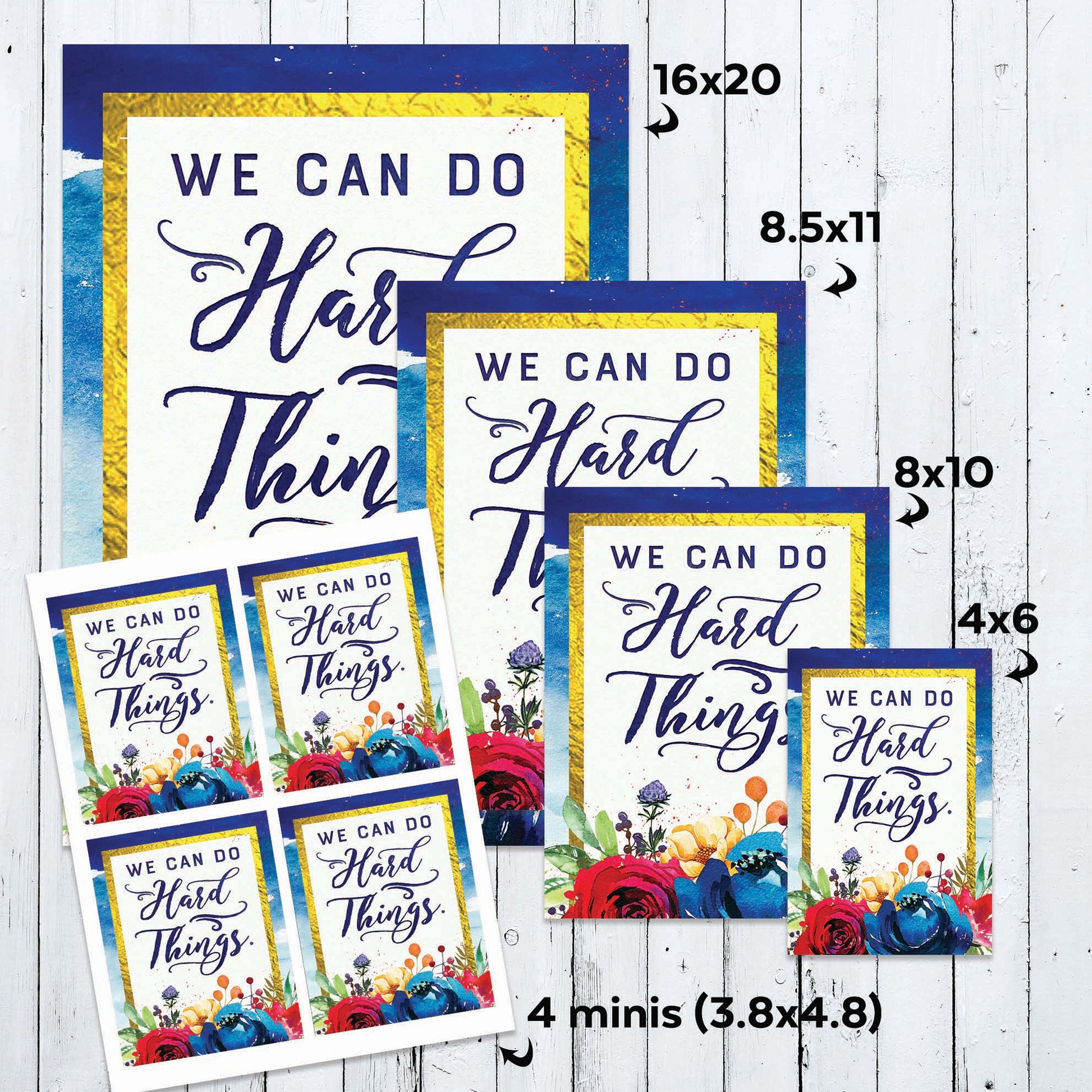 We Can Do Hard Things Inspirational Poster Printable | Mutual 2018 Young Women Printable | Instant Digital Download