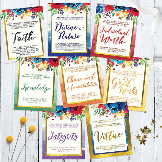 Young Women Value Posters | Mutual 2018 LDS Young Women Printable Posters