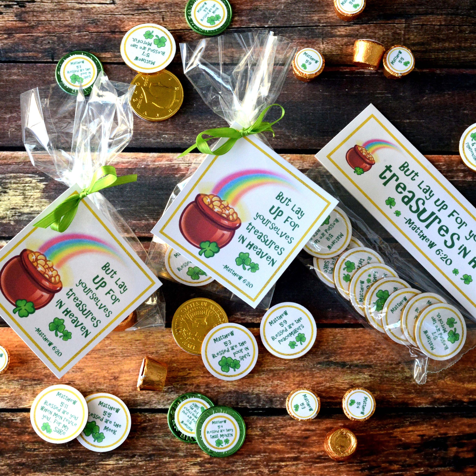 St. Patrick&#39;s Day Scripture Beatitudes Printable Kit | Christian St. Patrick&#39;s Day Kid Activity | St. Patrick&#39;s Day Scipture Family Game