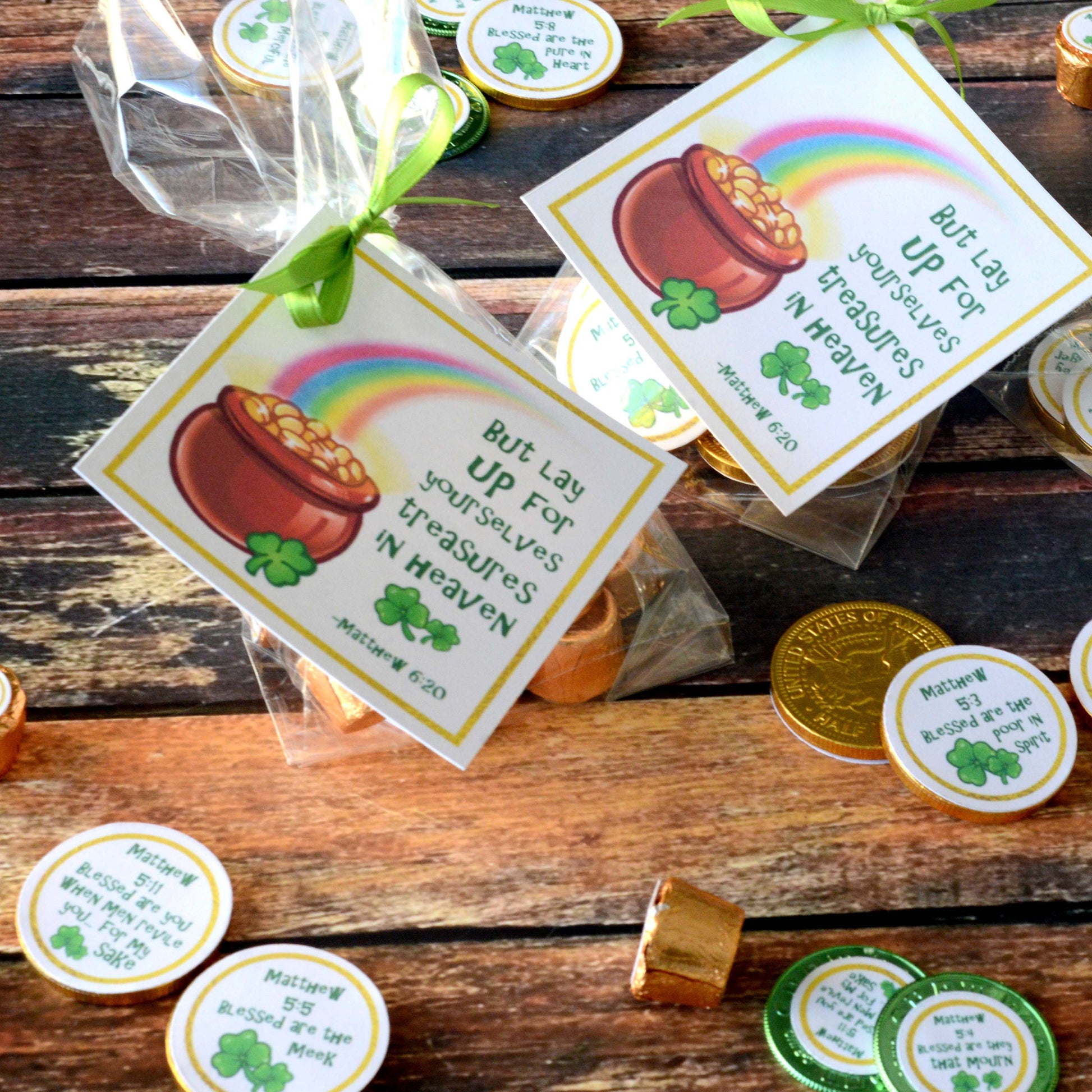 St. Patrick&#39;s Day Scripture Beatitudes Printable Kit | Christian St. Patrick&#39;s Day Kid Activity | St. Patrick&#39;s Day Scipture Family Game