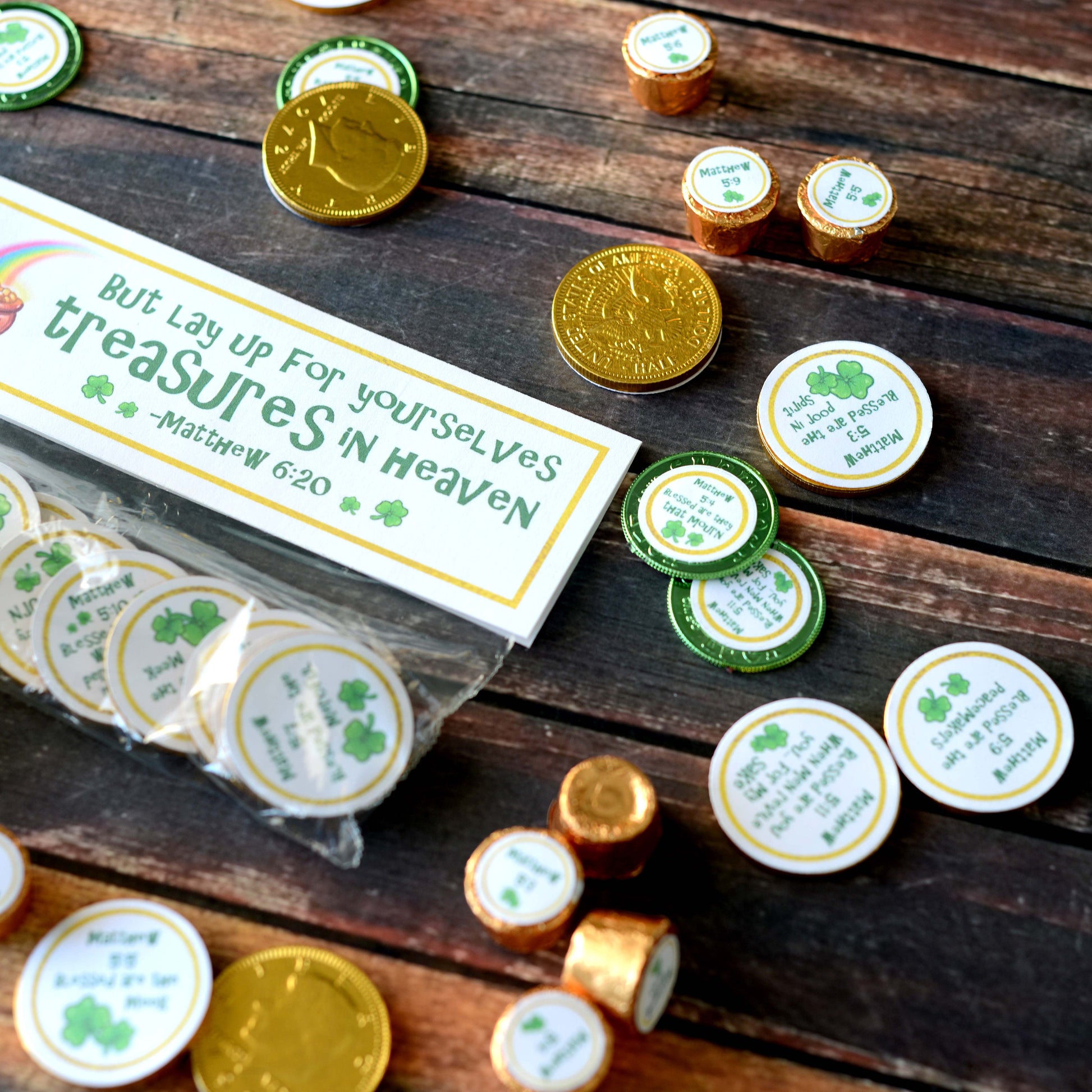 St. Patrick&#39;s Day Scripture Beatitudes Printable Kit | Christian St. Patrick&#39;s Day Kid Activity | St. Patrick&#39;s Day Scipture Family Game