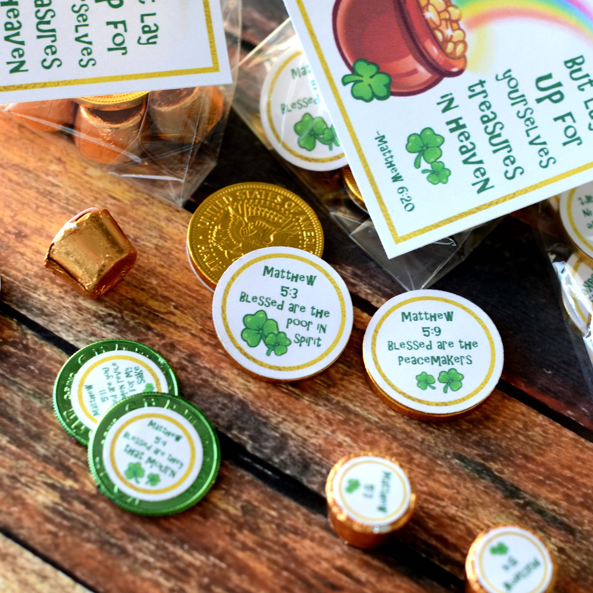 St. Patrick&#39;s Day Scripture Beatitudes Printable Kit | Christian St. Patrick&#39;s Day Kid Activity | St. Patrick&#39;s Day Scipture Family Game