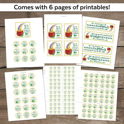 St. Patrick&#39;s Day Scripture Beatitudes Printable Kit | Christian St. Patrick&#39;s Day Kid Activity | St. Patrick&#39;s Day Scipture Family Game