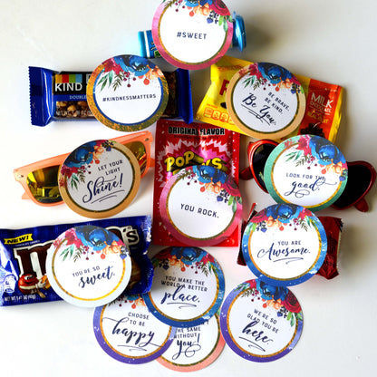 LDS Girls Camp Pillow Treat Tags | Young Women Tuck In Treats | YW Treat Tags