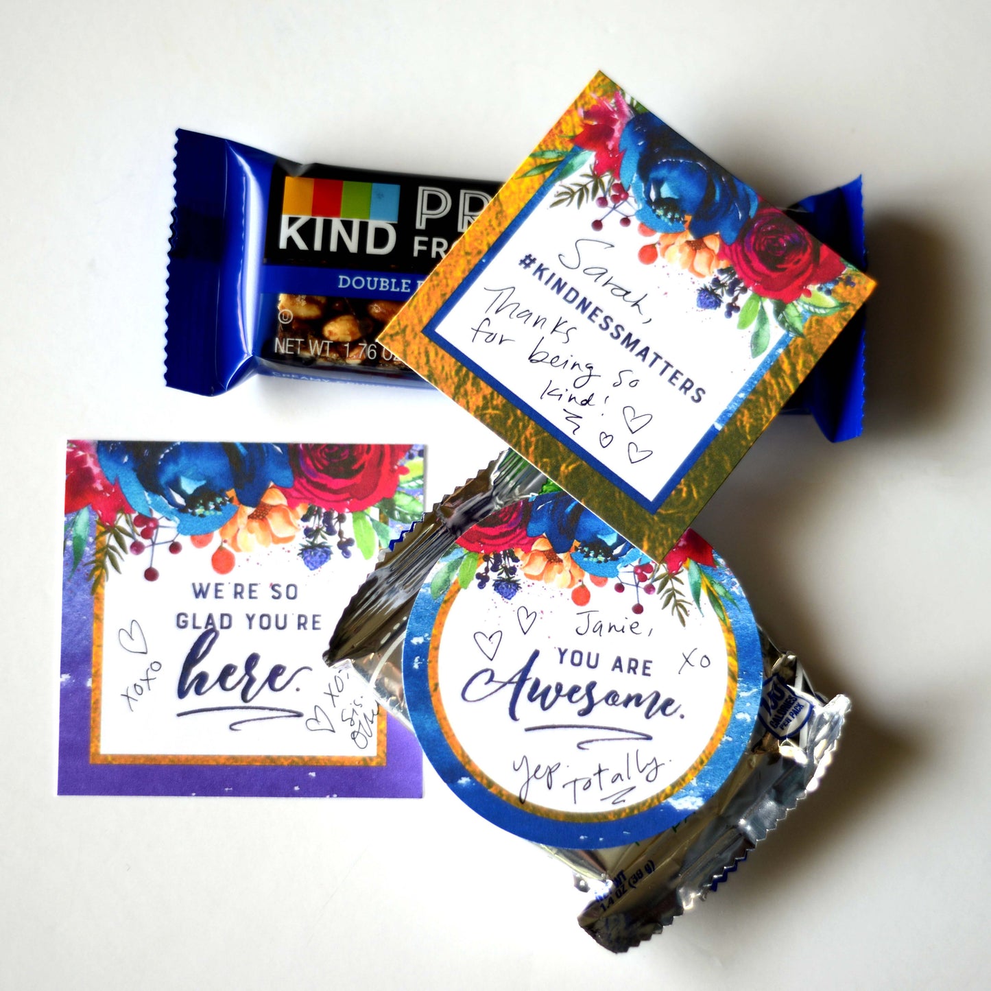 LDS Girls Camp Pillow Treat Tags | Young Women Tuck In Treats | YW Treat Tags