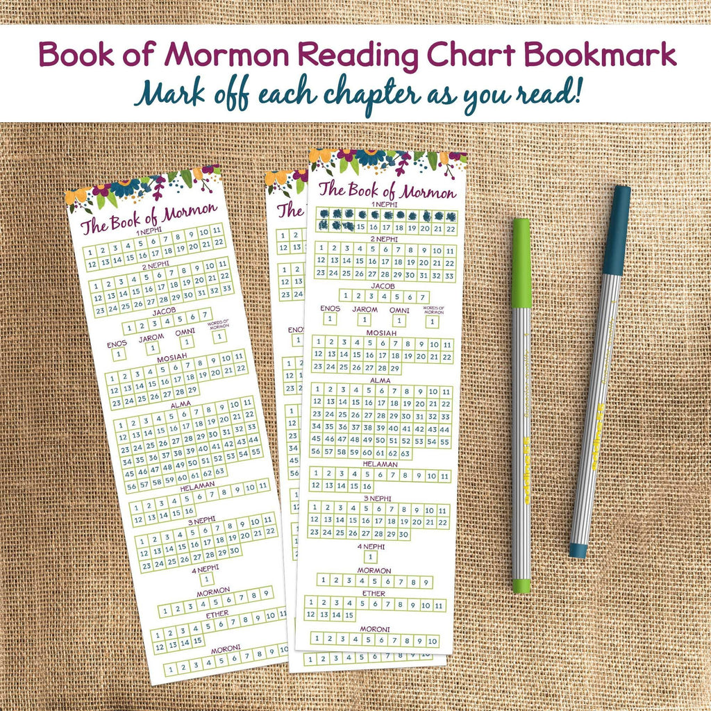 Book of Mormon Reading Chart Bookmark – Ministering Printables book-of-mormon-reading-chart-bookmark-ministering-printables