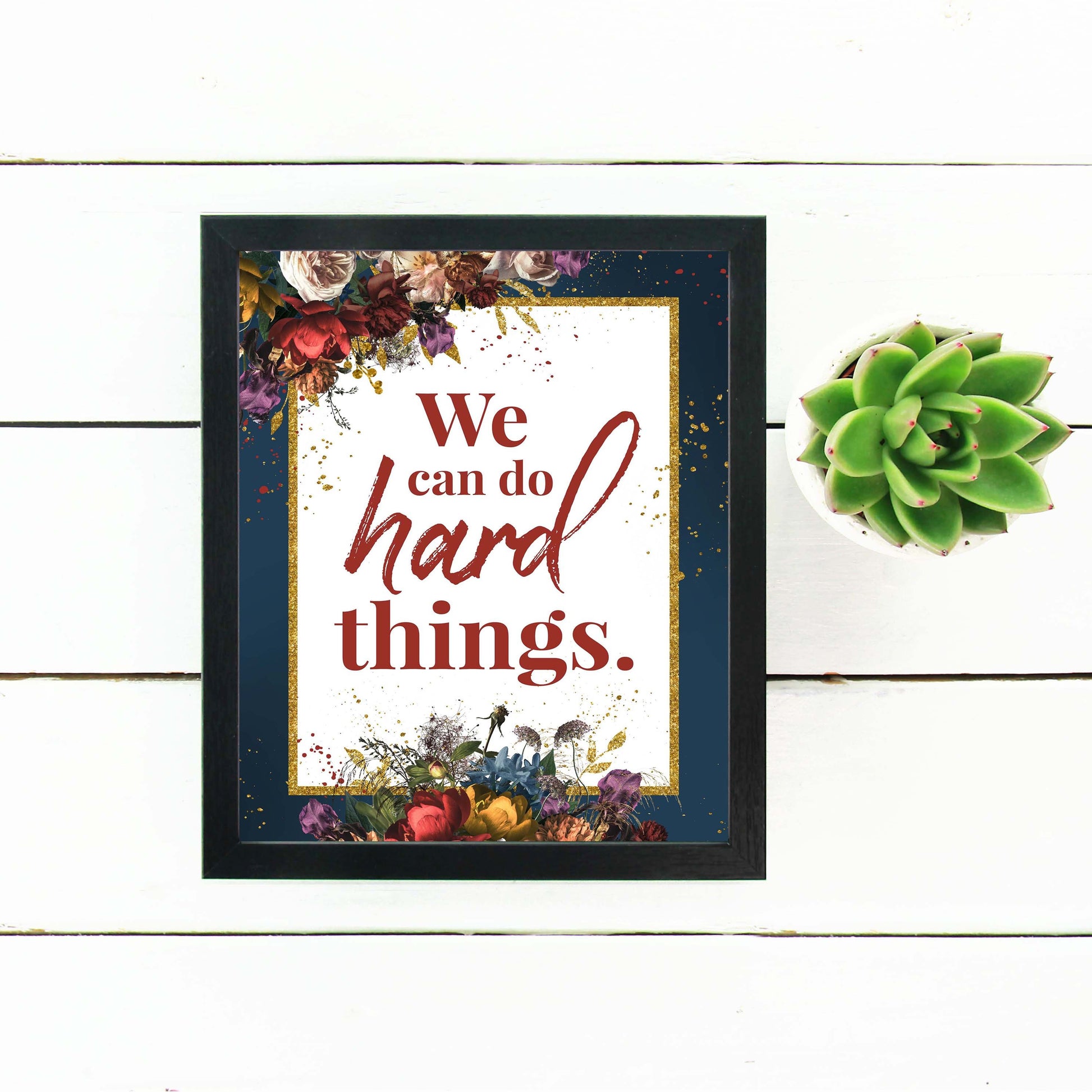 We Can Do Hard Things Inspirational Poster Printable | Mutual 2019 Young Women Printable | Instant Digital Download