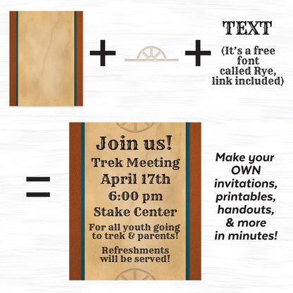 Trek Journal | LDS Trek Journal Printable Kit