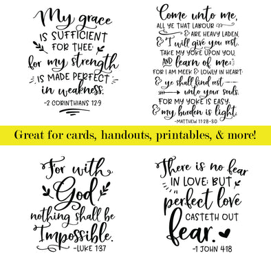 New Testament Word Art – Ministering Printables