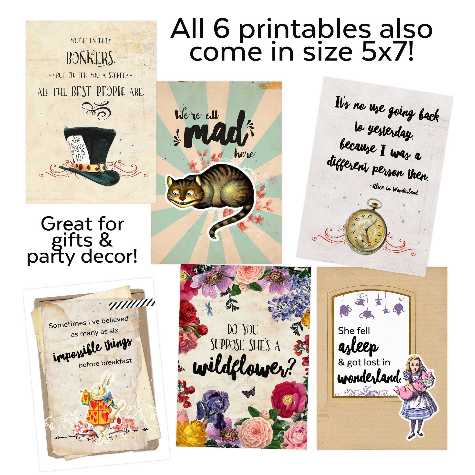 Alice in Wonderland Printable Kit | Alice in Wonderland Party Event – Ministering Printables alice-in-wonderland-printable-kit-alice-in-wonderland-party-event-ministering-printables