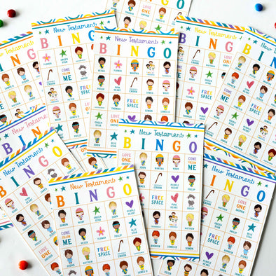 New Testament BINGO Printable Game | Bible Game for Kids – Ministering ...