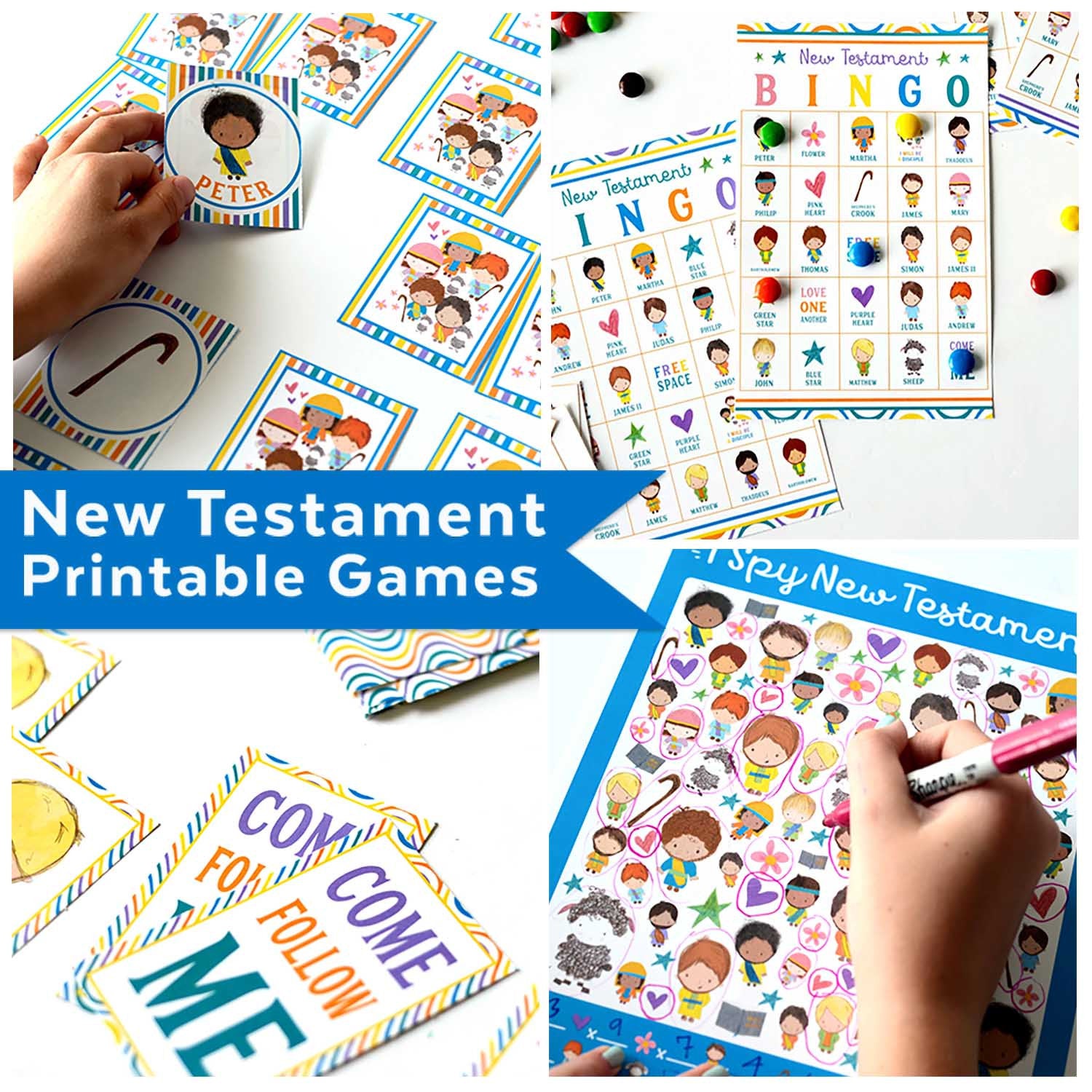 New Testament Printable Games & Activities Kit | Bible Games for Kids | Come Follow Me Primary Helps