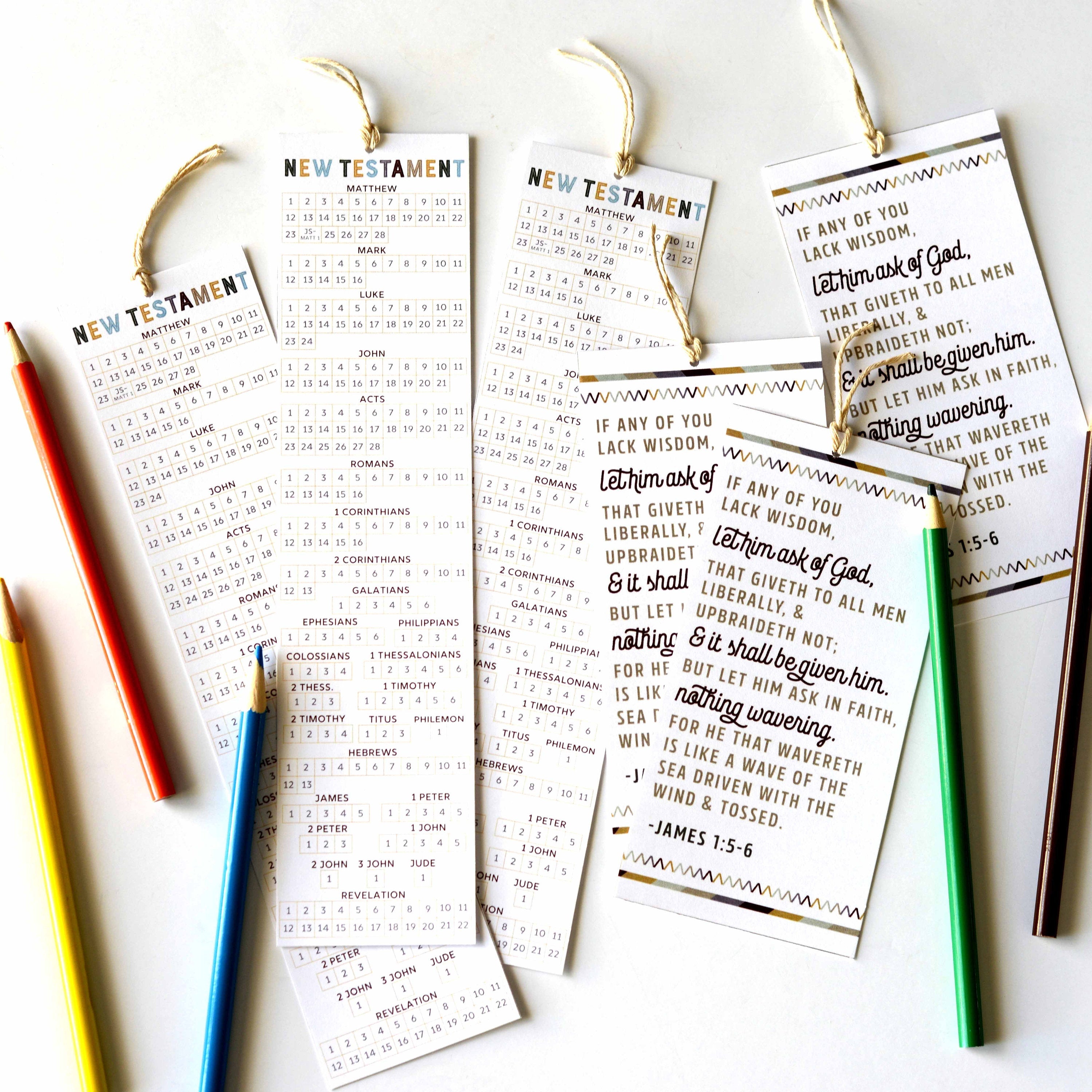 New Testament LDS Seminary Bookmarks