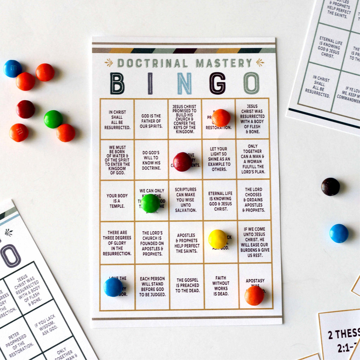 New Testament Seminary Doctrinal Mastery BINGO Game – Ministering ...