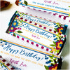 Relief Society Birthday Chocolate Candy Bar Wrapper - Purple Yellow Floral Birthday Gift