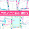 Editable Newsletters for Primary, Relief Society, & Young Women | Blank Newsletters | Editable