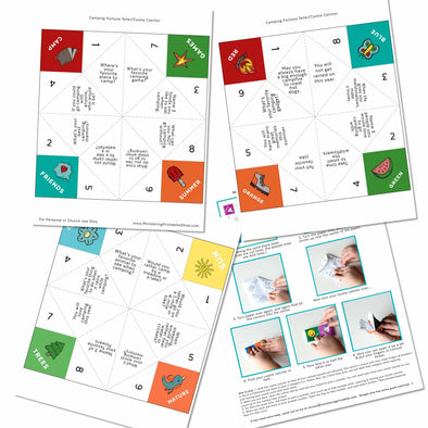 Camping Cootie Catchers/Fortune Tellers – Ministering Printables