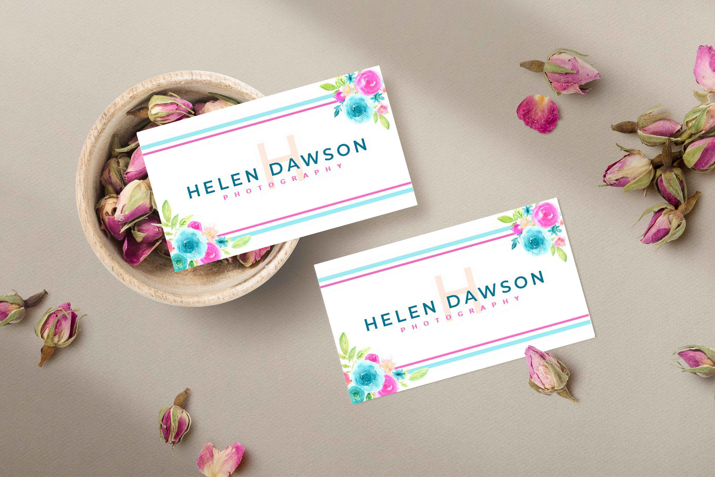 Forever Summer Watercolor Floral Design Clip Art