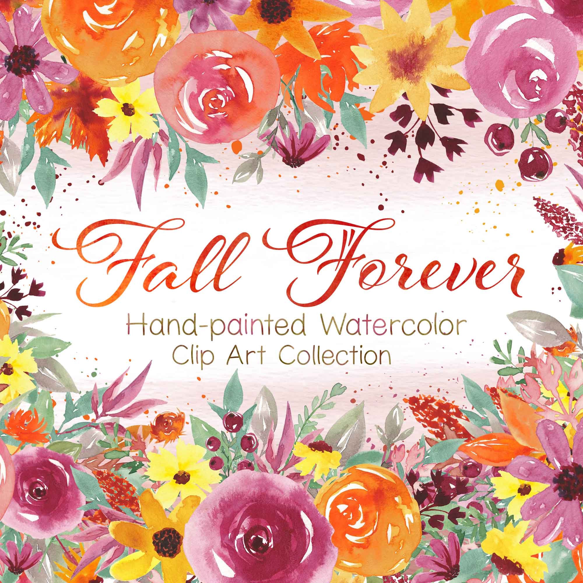 autumn flowers clip art