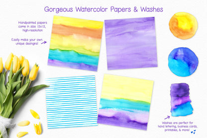 Spring Daydream Floral Design Clip Art