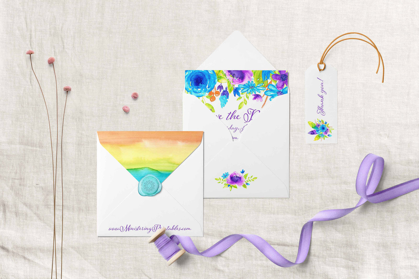 Spring Daydream Floral Design Clip Art