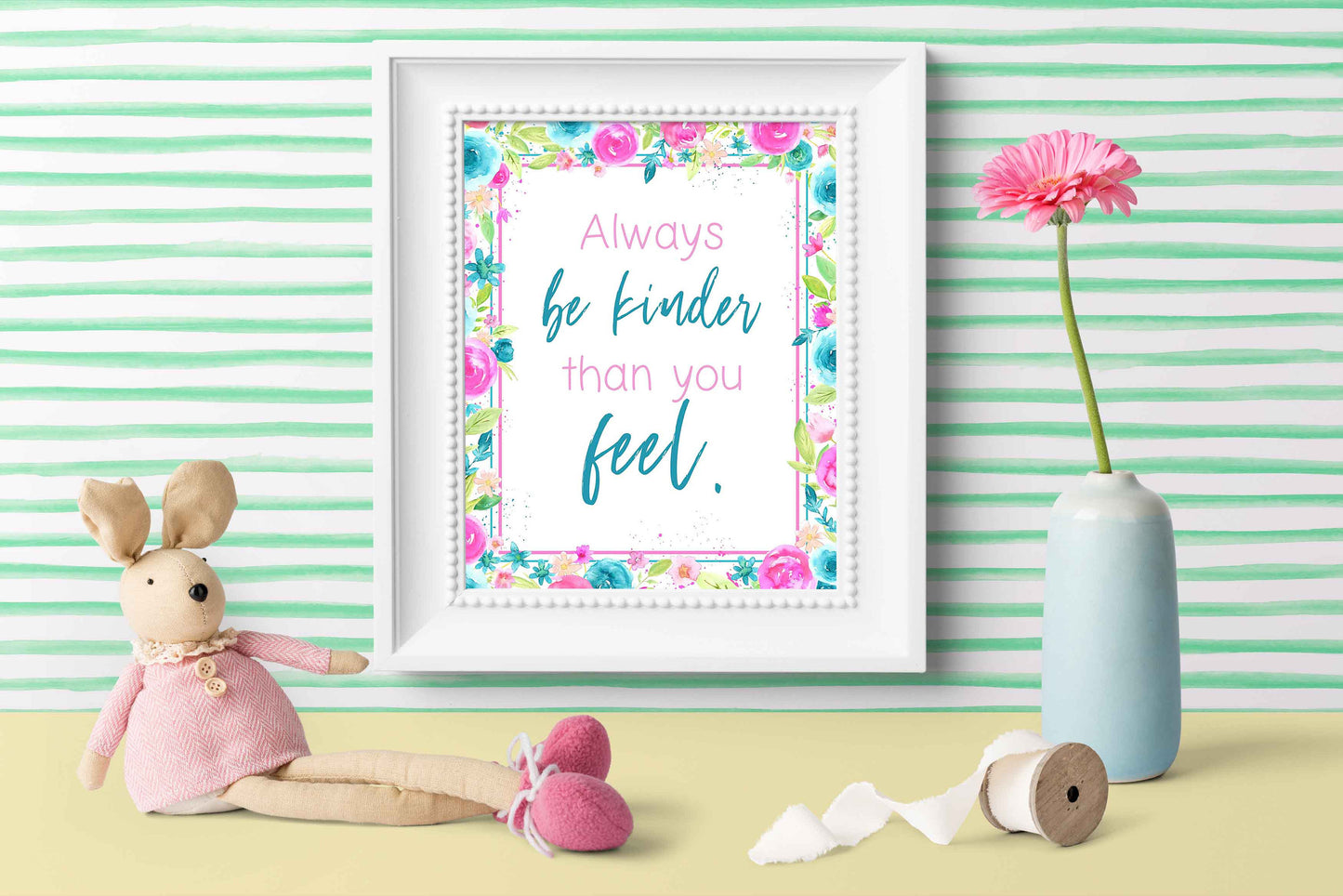 Forever Summer Watercolor Floral Design Clip Art