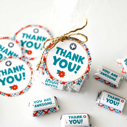 Hero Healthcare Appreciation Gift Printable Kit | Candy Bar Wrappers for Doctors, Nurses, Healthcare Workers