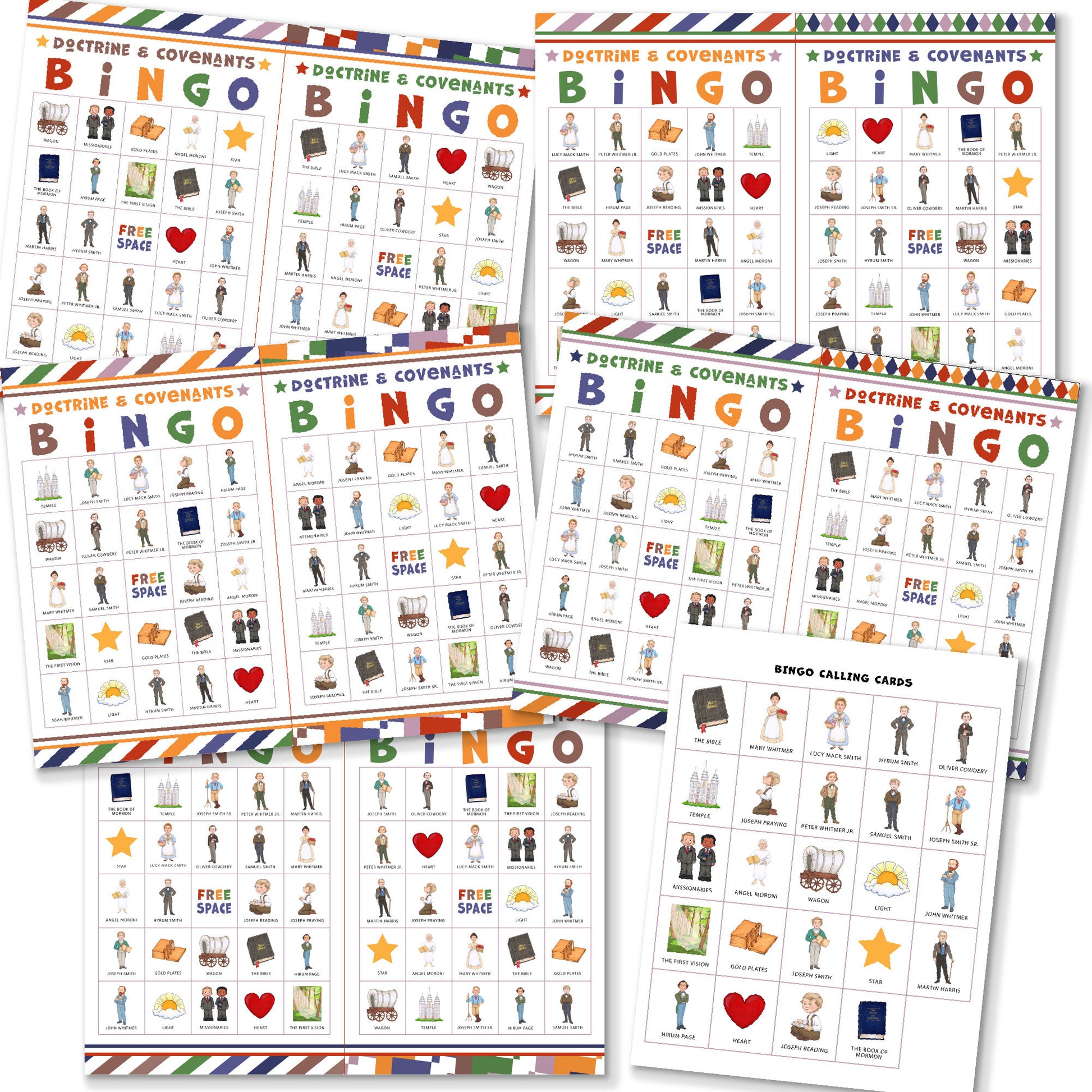 Doctrine And Covenants BINGO Printable Game | LDS Game for Kids