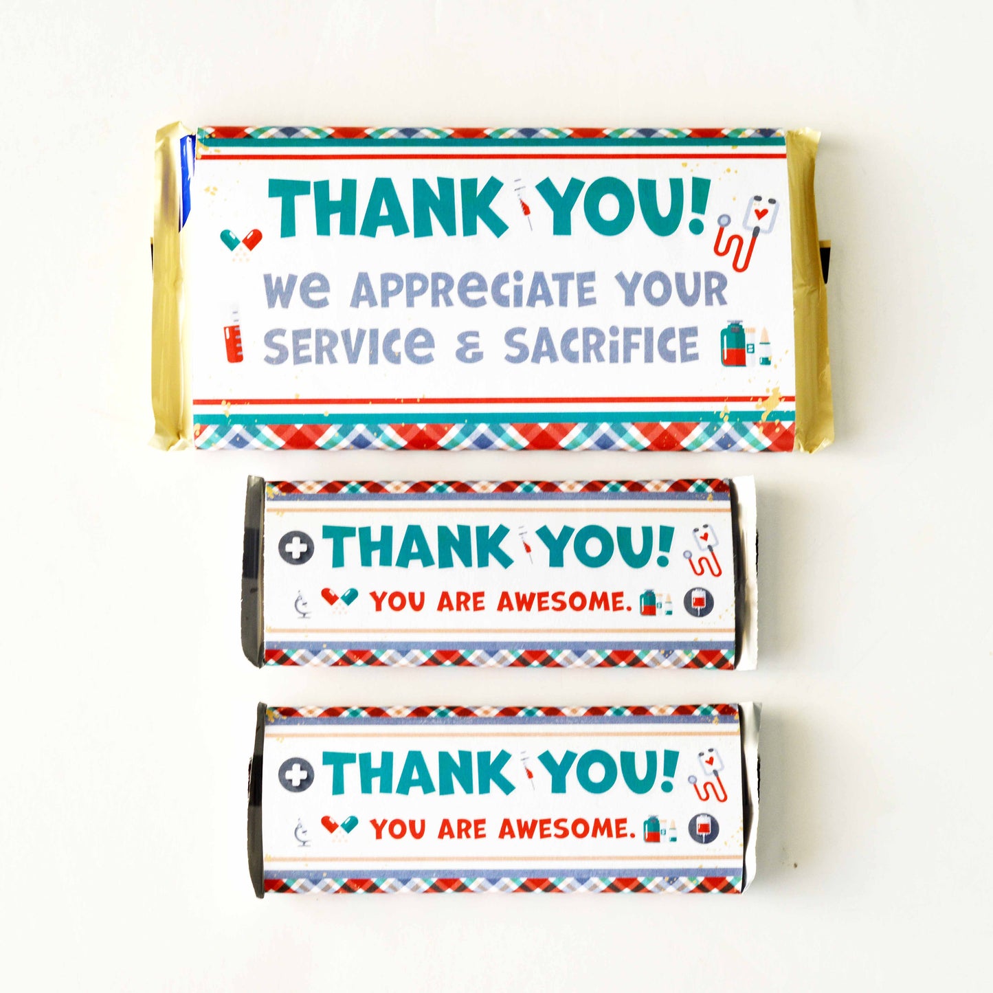 Hero Healthcare Appreciation Gift Printable Kit | Candy Bar Wrappers for Doctors, Nurses, Healthcare Workers