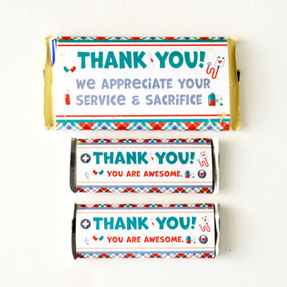 Hero Healthcare Appreciation Gift Printable Kit | Candy Bar Wrappers for Doctors, Nurses, Healthcare Workers
