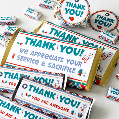 Hero Healthcare Appreciation Gift Printable Kit | Candy Bar Wrappers for Doctors, Nurses, Healthcare Workers