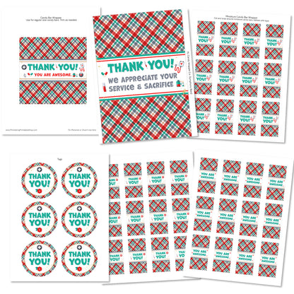 Hero Healthcare Appreciation Gift Printable Kit | Candy Bar Wrappers for Doctors, Nurses, Healthcare Workers