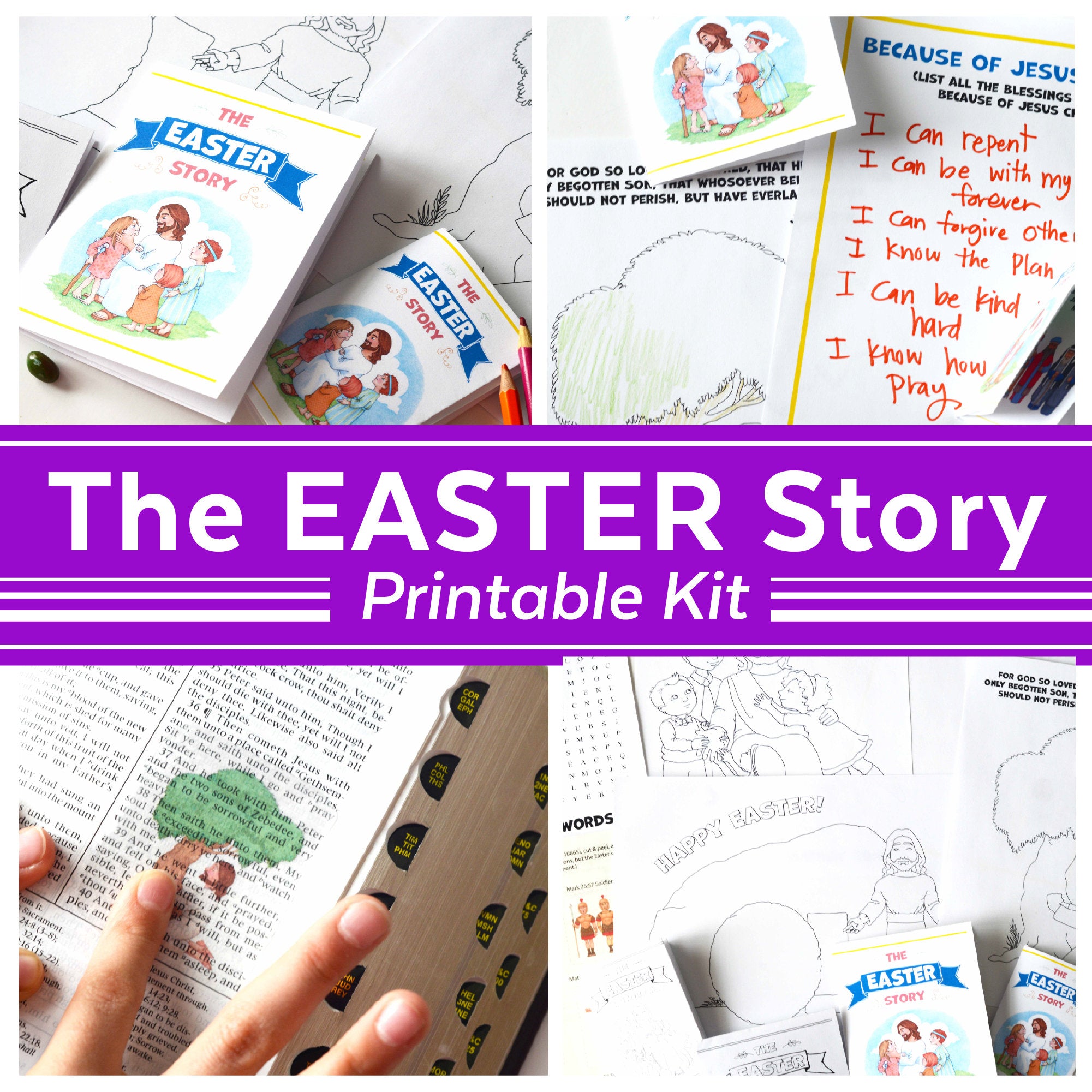 Easter Script For Children Printable Easter Story For Preschoolers Kindergarten The Easter Story