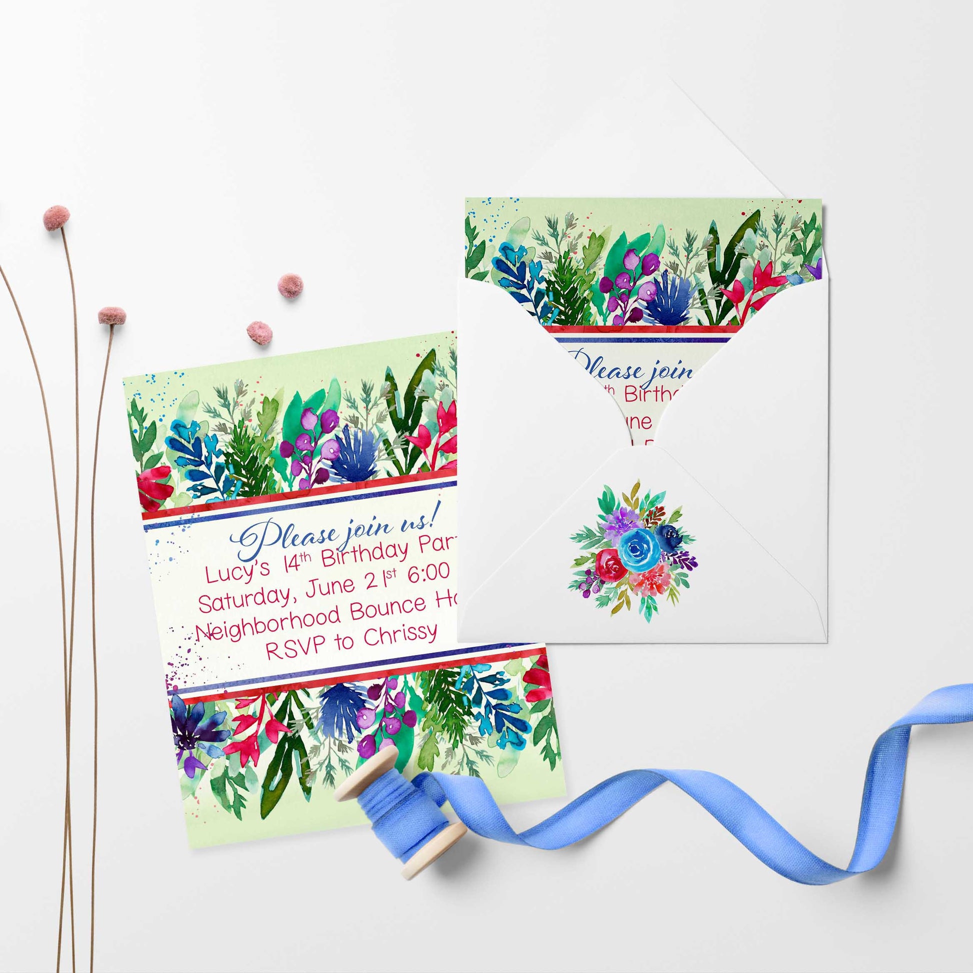 Beautiful Day Waterrcolor Floral Clip Art | Free Commercial Use Clip Art