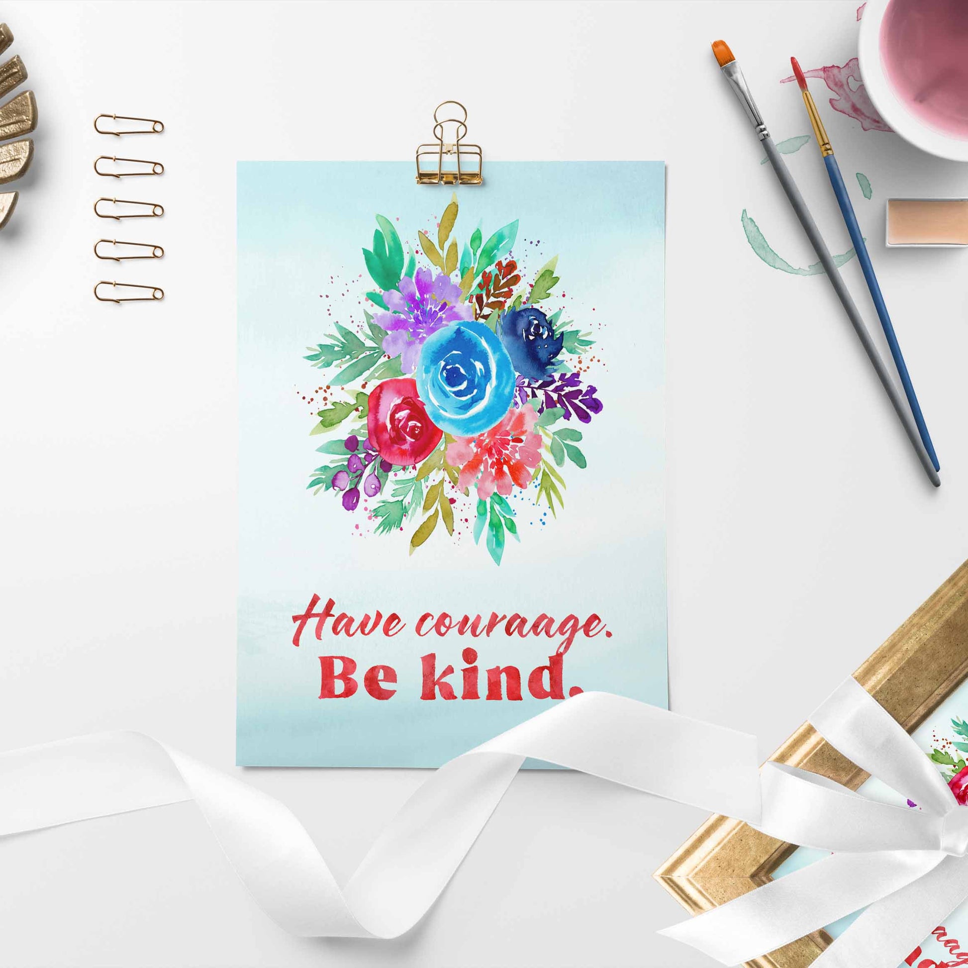 Beautiful Day Waterrcolor Floral Clip Art | Free Commercial Use Clip Art