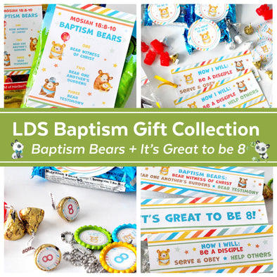 The Completely Adorable LDS Baptism Gift Collection | Baptism {Panda} Bears