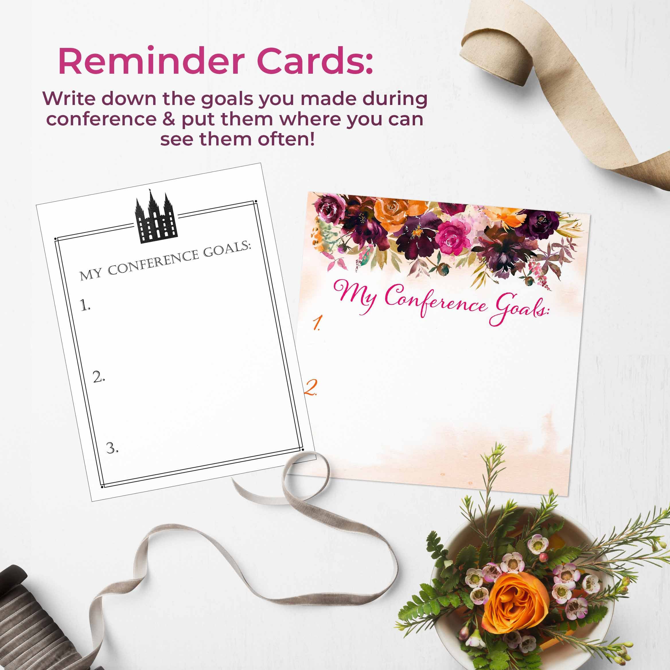 October 2023 General Conference Packet, Study Journal and Notebook for LDS  General Conference, Printable Conference Note-taking Kit 