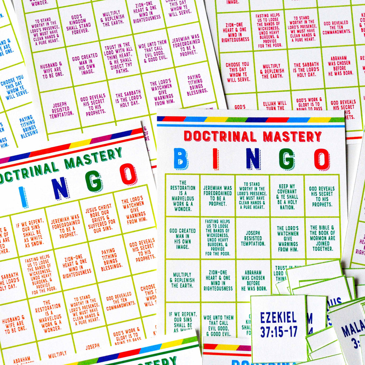 Old Testament Seminary Doctrinal Mastery BINGO Game – Ministering ...