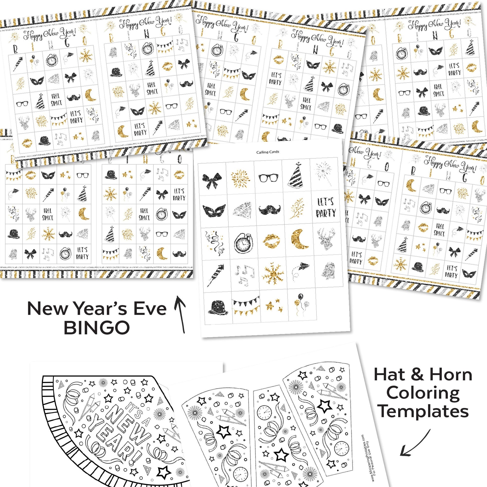 The BEST New Year's Eve Party Activity Bundle | Family Friendly New Year's Eve Party Printable Games
