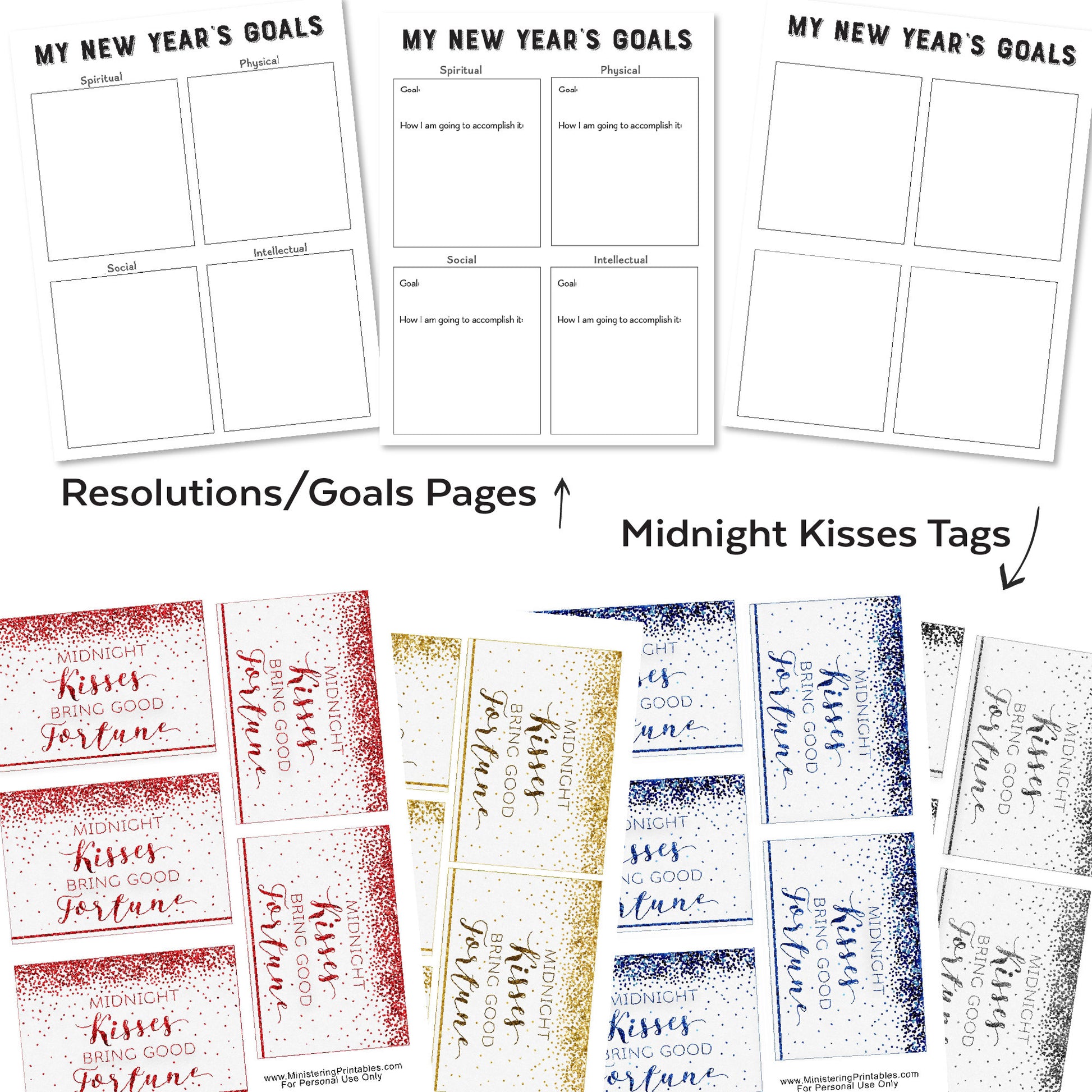 The BEST New Year's Eve Party Activity Bundle | Family Friendly New Year's Eve Party Printable Games
