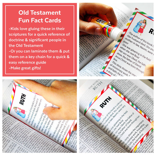 The Scripture Lover's Kit for Old Testament | Scripture Stickers & Old Testament Fun Fact Cards for Scriptures