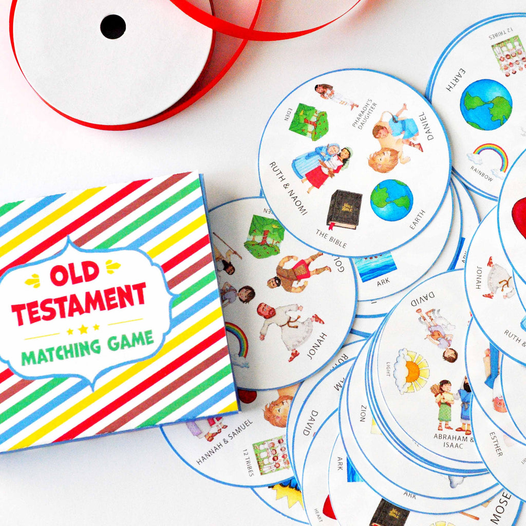Old Testament Matching Game {Spot It Style} – Ministering Printables