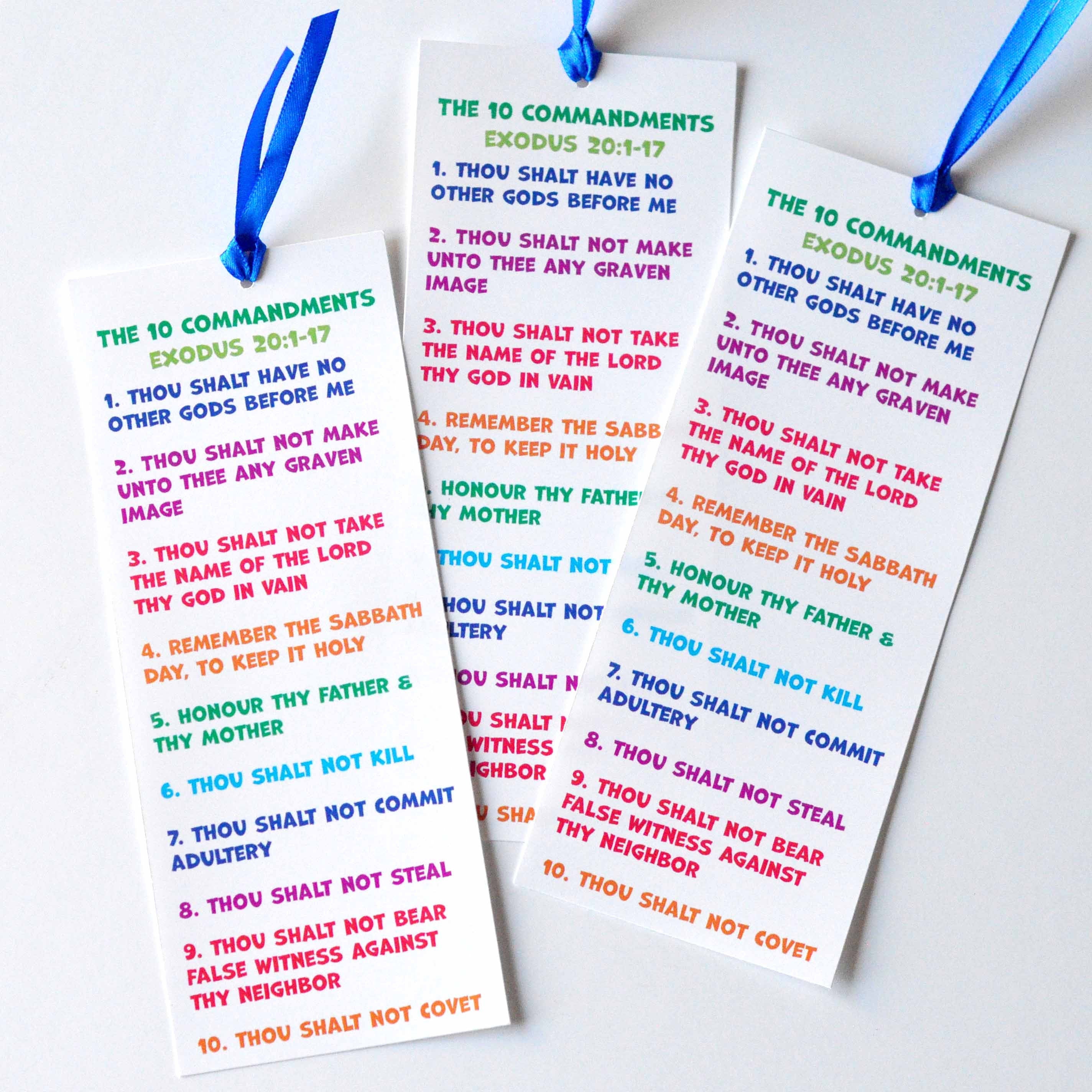 Notebook Commandments 10 Commandments Printable