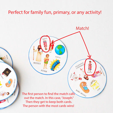 Old Testament Matching Game {Spot It Style} – Ministering Printables