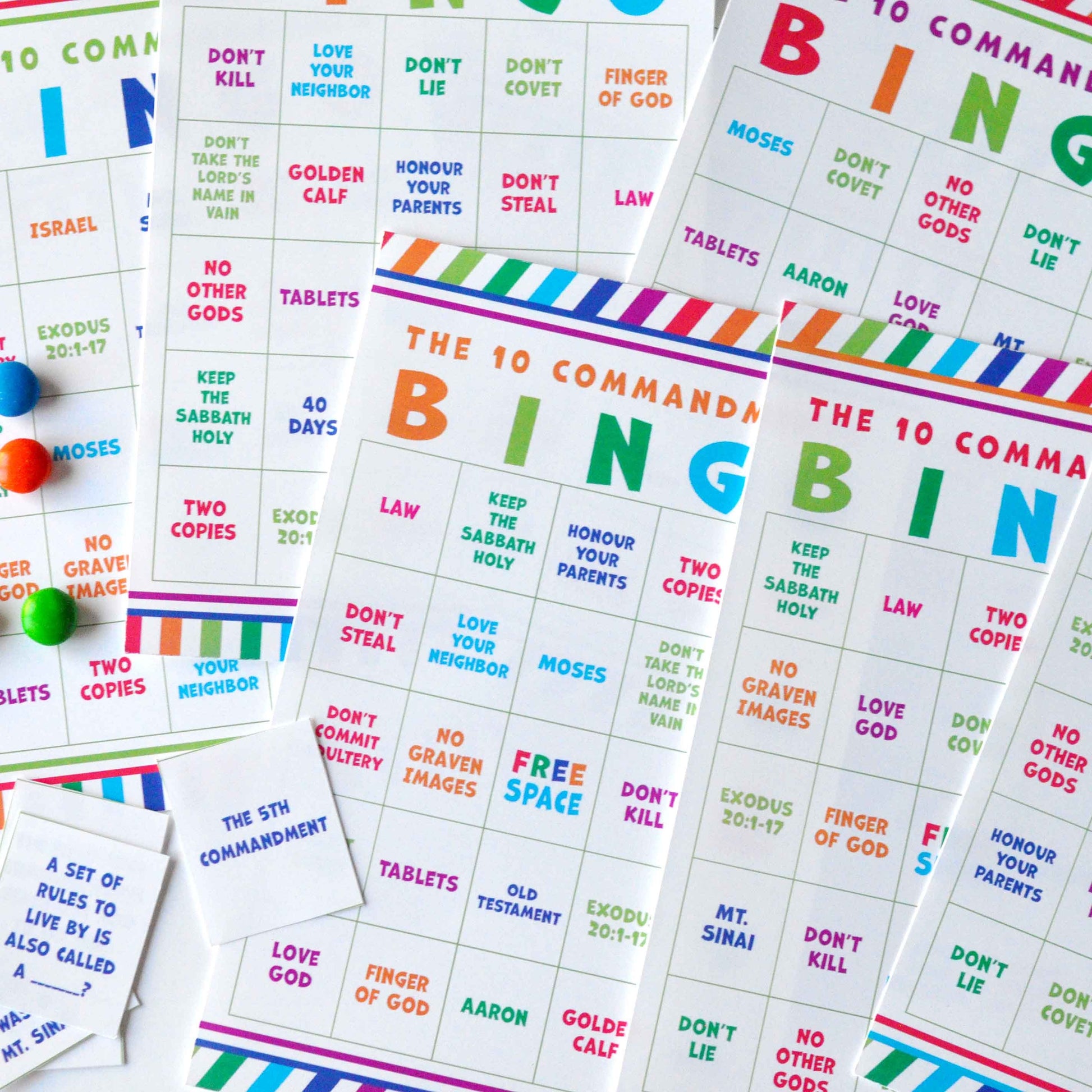 The 10 Commandments Printable Kit | Old Testament Games & Activities